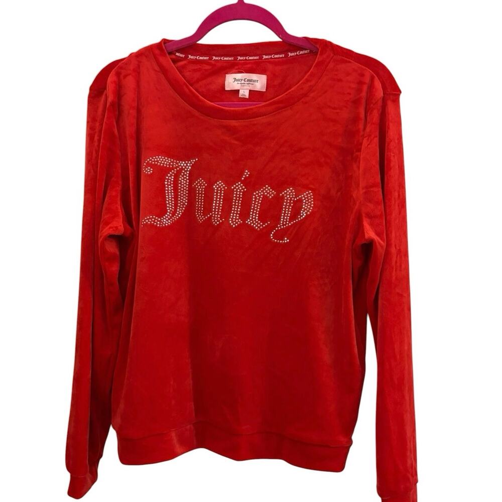 Juicy Couture Sleepwear Top Jr. Size L Super Soft Plus with Rhinestone Logo